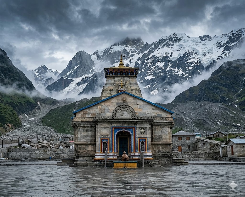 Kedarnath Temple in the Himalayas